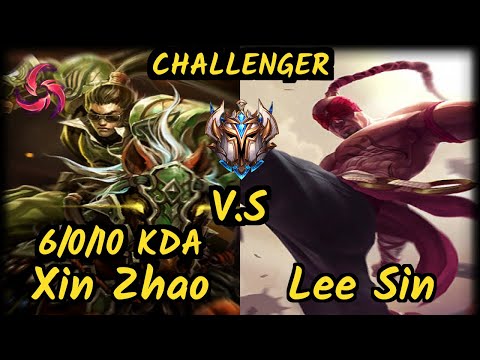 KT UmTi (XIN ZHAO) vs LEE SIN - 6/0/10 KDA JUNGLE CHALLENGER GAMEPLAY - KR