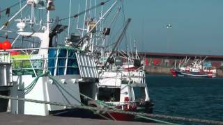 preview picture of video 'FISHING VESSEL IN GIJON PORT - SPAIN HD tilt & shift'