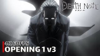 Death Note - Opening 1 v3 [4K 60FPS | Creditless | CC]