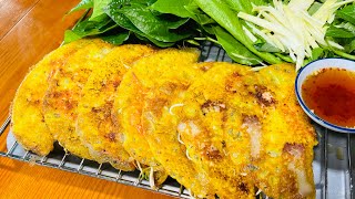 Crispy and delicious Central Vietnamese pancakes, simple to make