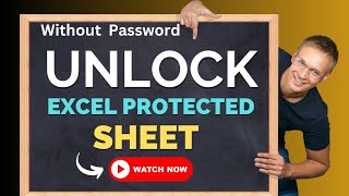 EASILY UNLOCK Protected Excel Sheets WITHOUT Password#excel