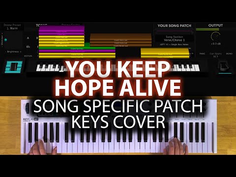 You Keep Hope Alive MainStage patch keyboard cover- Church of the City