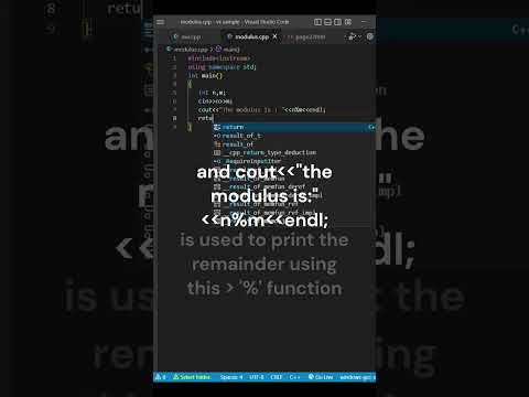 Finding the remainder using modulus % operator