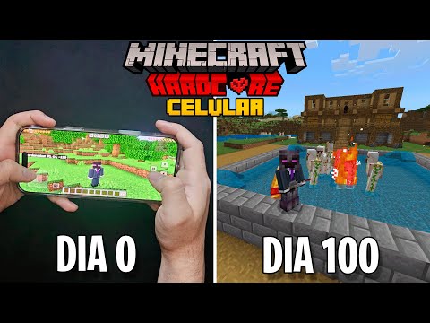 SOBREVIVÍ 100 DIAS EN MINECRAFT CELULAR | MINECRAFT PE HARDCORE