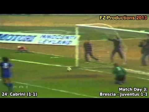 Serie A 1980-1981, day 3: Brescia - Juventus 1-1 (Cabrini goal)