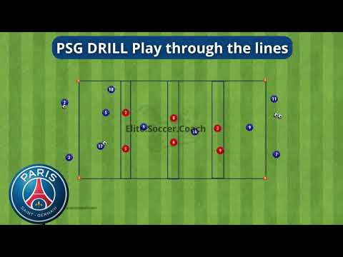 PSG Drill - Playing through the lines.
