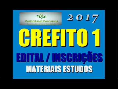 CREFITO 1a  PERNAMBUCO ALAGOAS PARAÍBA RGN CONCURSO PÚBLICO 2017 PROVAS QUESTÕES CURSO APOSTILA