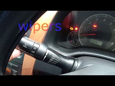 How to use windshield wipers in a Car. Windshield wiper full tutorial Video