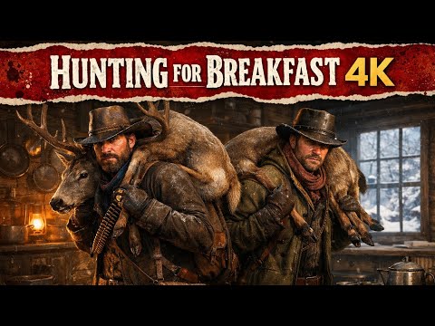 Hunting for Breakfast in Red Dead Redemption 2 | 4K