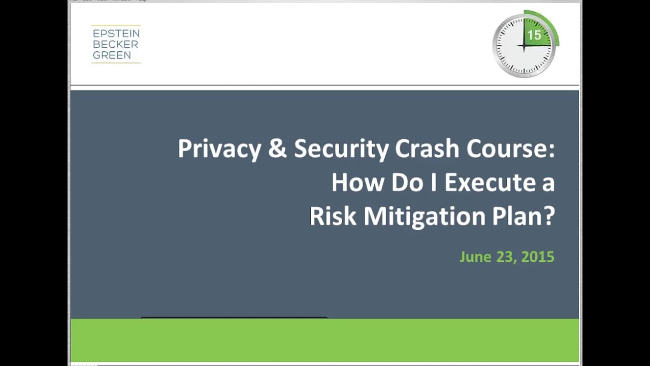 How Do I Execute a Risk Mitigation Plan? - Privacy & Security Crash Course