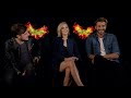 HUNGER GAMES MOCKINGJAY PART 2 interviews - Lawrence, Hutcherson, Hemsworth, Sutherland, Dormer