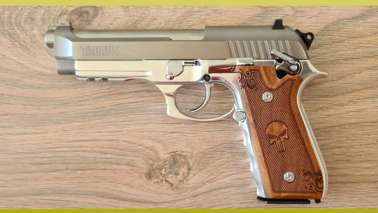 Tala / Empunhadura PT92 e Massa de mira fibra ótica