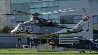 Leonardo AW139 Helicopter Landing and Takeoff