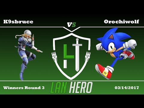 LAN Hero Tuesday #19 K9sbruce (Sheik) Vs OrochiWolf (Sonic) - Winners R3