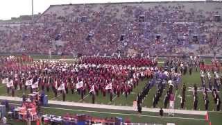Marching Jayhawks halftime show September 20, 2014. 67th Annual KU Band Day