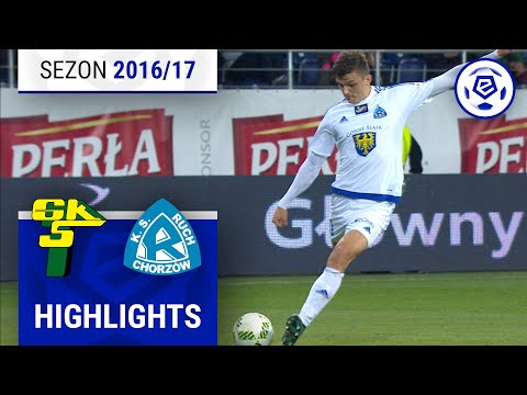 Górnik Łęczna - Ruch Chorzów 0:4 | SKRÓT | Ekstraklasa 2016/17 | 16. Kolejka