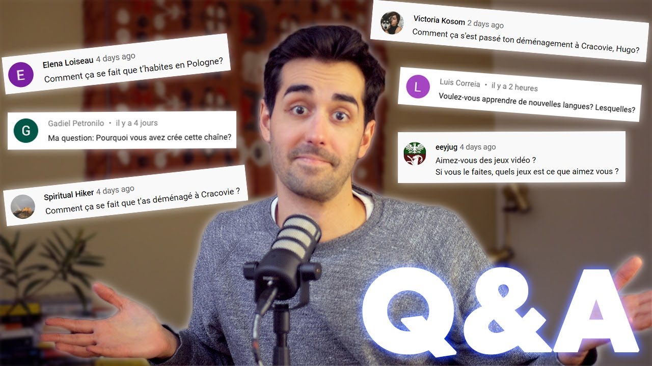 Retour en France, livre préféré, jeux vidéo... Je réponds à vos questions !