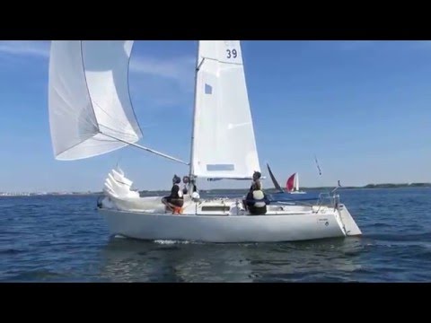 North Sails powered Albin Express downwind
