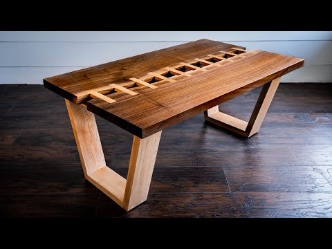 Live Edge River "Zipper" Table A Woodworking How-To Video