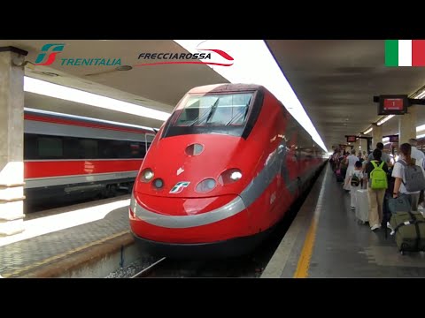 ETR 500 Frecciarossa Trenitalia Venezia S.Lucia to Naples C.LE arriving at Florència S.M.N