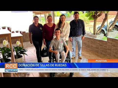 Donan sillas de ruedas para mejorar la calidad de vida de pobladores en Canindeyú
