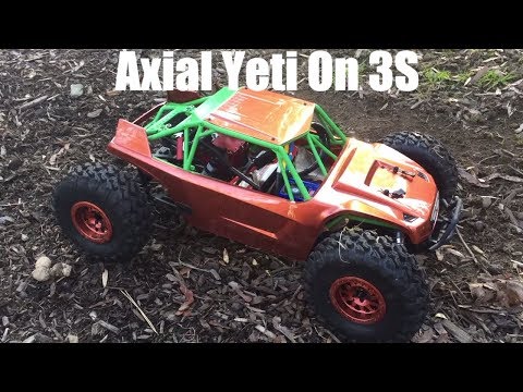 Axial Yeti Rock Racer First Run on 3S Battery - Mega Power Manic Acceleration