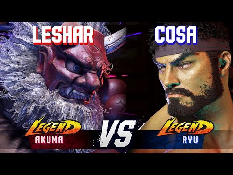 SF6 ▰ LESHAR (Akuma) vs COSA (Ryu) ▰ High Level Gameplay