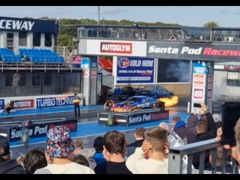 Jet Car (Fireforce) at Santa Pod JapShow 2022 finale (look at the windows shake)