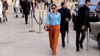 EXCLUSIVE : A very busy day for Victoria Beckham in Paris