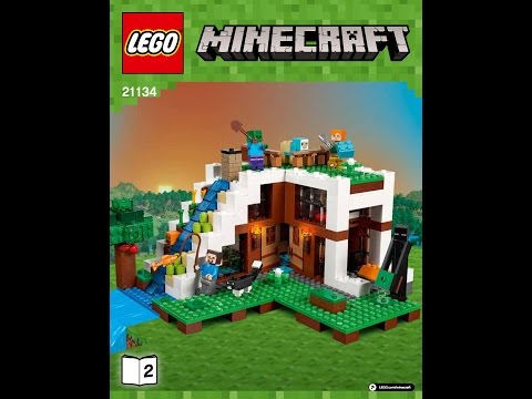 LEGO Minecraft The Waterfall Base 21134 Instructions DIY Book 2
