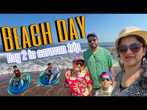 Beach Day | Day 2 in Caravan |  UK | telugu vlogs