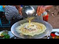 Indian Brothers Making Delicious Egg Dishes Surat Famous Egg Dosa Indian Street Food
