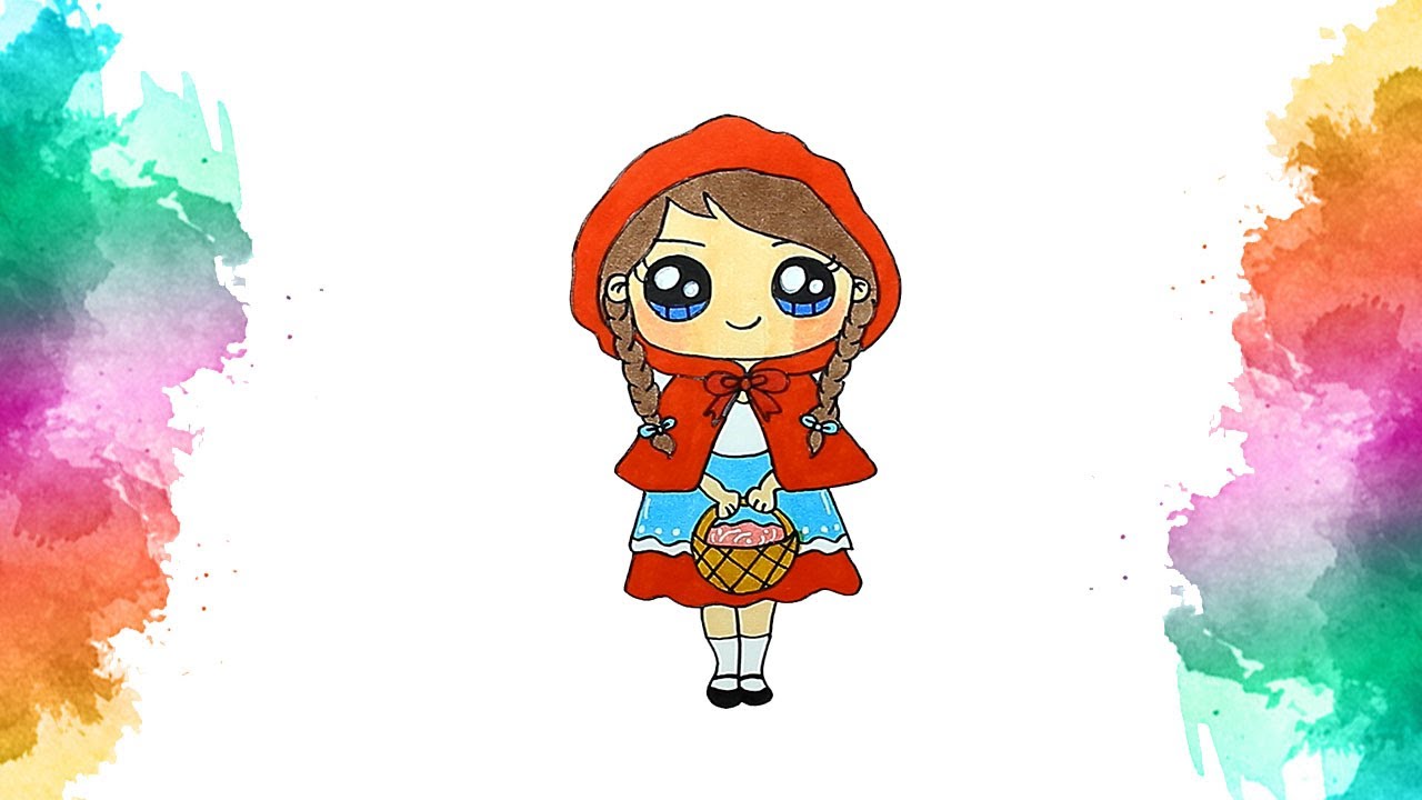 Chapeuzinho Vermelho kawaii ❤ desenho para desenhar 😍 desenhando desenhos.