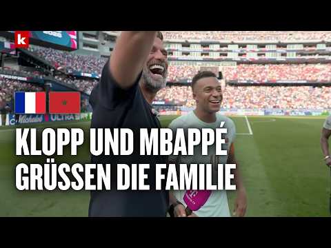 Video Thumbnail: Tolle Szene zwischen Klopp und Mbappé: Frankreich feiert den Halbfinal-Einzug | Frankreich - Marokko