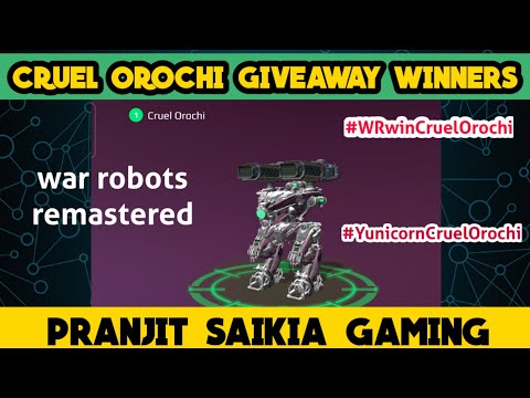 ⚠️Cruel Orochi Giveaway Winners #WRwinCruelOrochi #warrobots