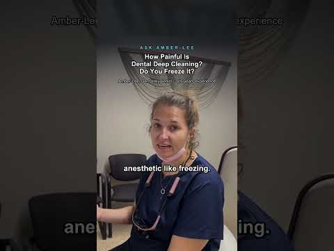 Amber-Lee, registered dental hygienist, explains whether a dental deep cleaning is painful and if freezing is used at Bright White Dental Hygiene Clinic in Riverview NB