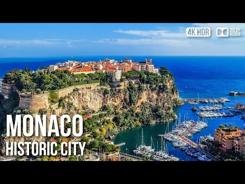 Monaco-Ville (Old Town), Prince's Palace - 🇲🇨 Monaco [4K HDR] Walking Tour