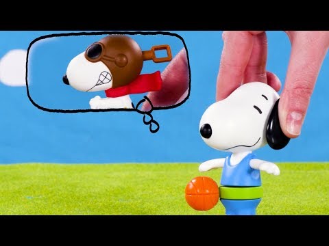 史努比玩具遊戲|麥當勞快樂餐玩具。很久以前，史努比寫了一個故事史努比寫故事｜兒童卡通片 (Snoopy Toy Play | McDonalds Happy Meal Toys: Once upon a time: Snoopy writes a story | Kids Cartoon)