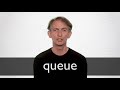 How to pronounce QUEUE in British English