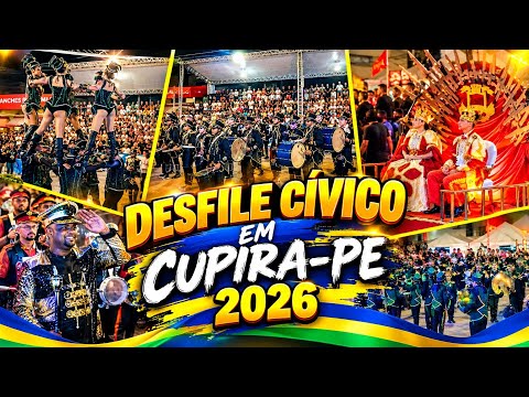 VEJA AGORA COMO FOI O DESFILE CÍVICO 2026 DA CIDADE DE CUPIRA-PE 