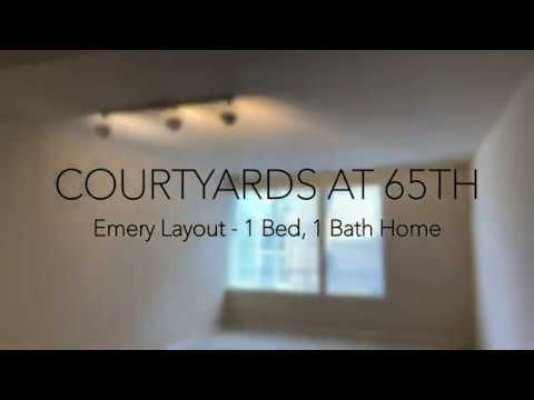 THE COURTYARDS AT 65TH - Emery Layout - 1 Bed, 1 Bath Apartment Home