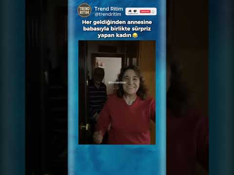 Her Geldiğinde Annesine Sürpriz Yapan Kadın 😂🤣