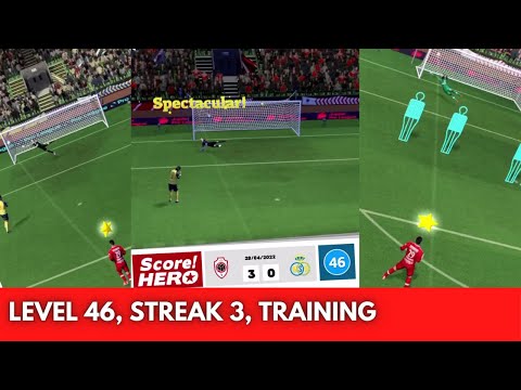 Score Hero 2022 Level 46, Streak 3, Training gameplay