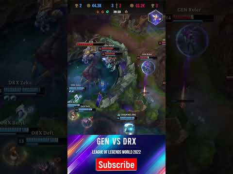 GEN vs DRX Semifinals World Championship 2022 Lol Esports Game 2 #shorts #leagueoflegends #lol