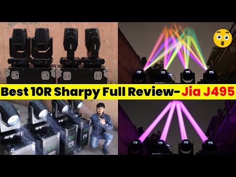 Best 10R DJ Sharpy Light with Phillips 280w LAMP | JIA J495- Inbuilt Effects, DMX || DJ Guruji🔥