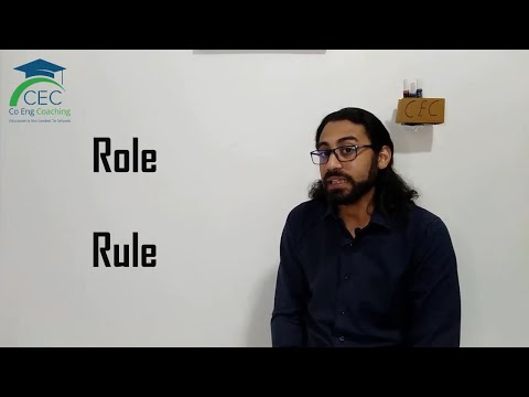 Role Vs Rule ESL (Less than a minute)