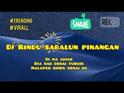 DJ RINDU SABALUN PINANGAN #trending #viral #