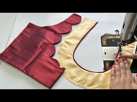 Modern Blouse Designs Back Neck || Blouse Designs || Cutting And Stitching Back Neck Blouse Design