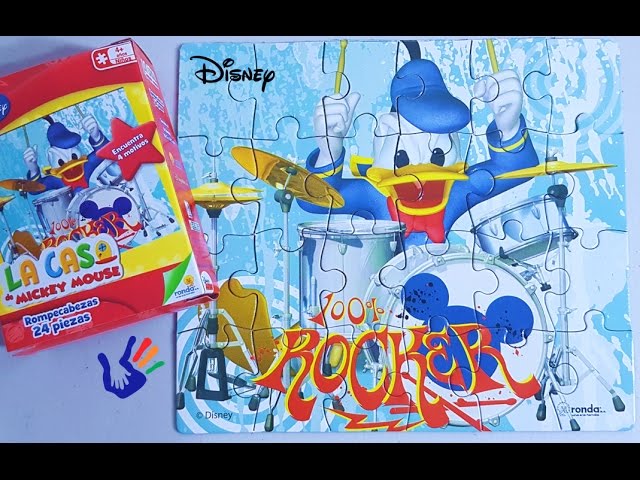 Vídeo relacionado con Lisciani - DISNEY Pato Donald Duck - Maxi Puzzle para niños a partir de 4 años, 108 piezas, 2 en 1 Doble Cara Delantero/Detrás con reverso para colorear - Desarrollo de la creatividad