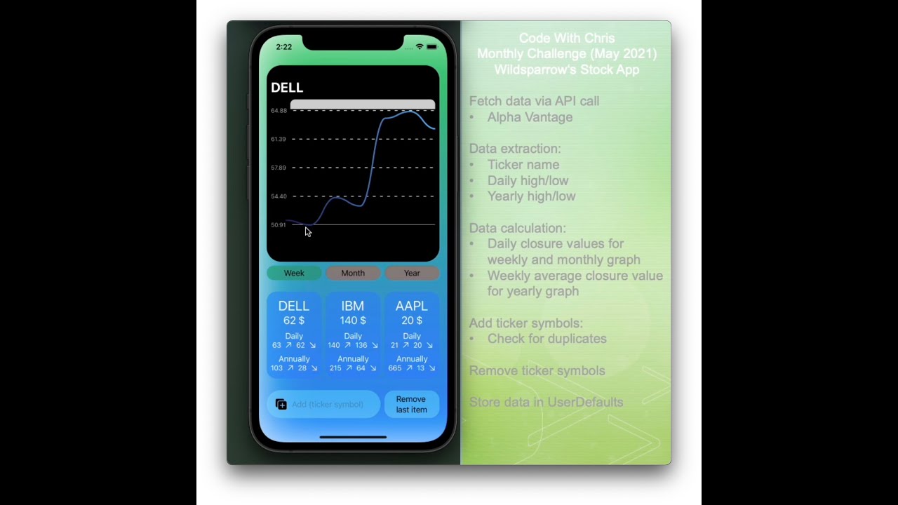 CwC May 2021 Challenge: Stock App